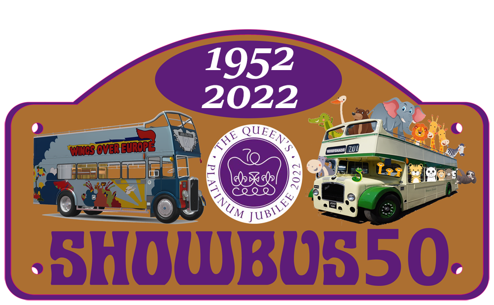 Showbus Platinum Jubilee display 1952-2022